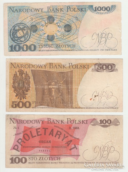 ZLOTY 100-500-1000 LENGYELORSZÁG