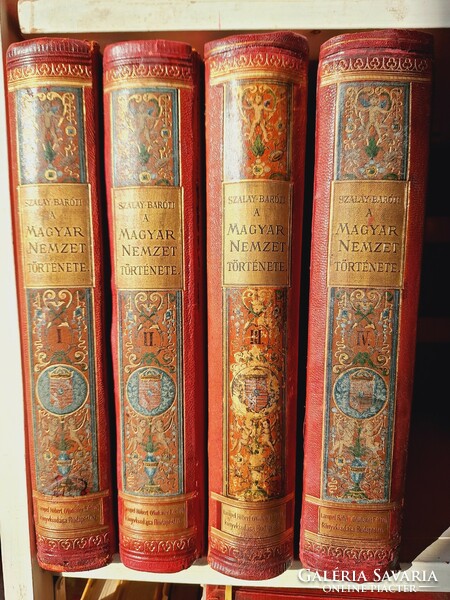Szalay-Baróti's history of the Hungarian nation i-iv complete 1896 - beautiful!!!