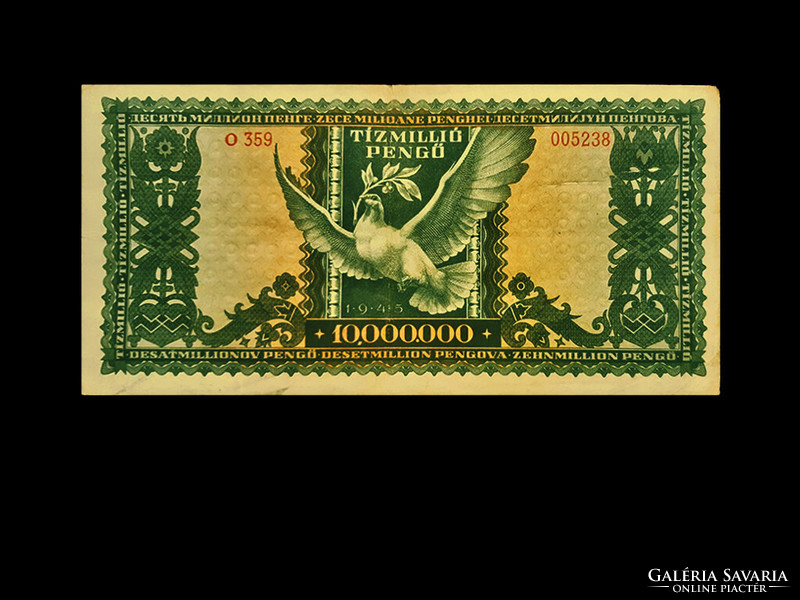 Ten million pengő - November 1945 - inflation series 12. Member!