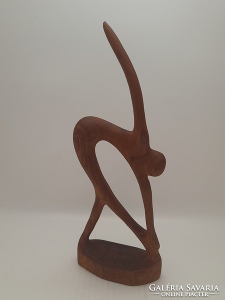 Fa retró figura, szobor, 31,3 cm