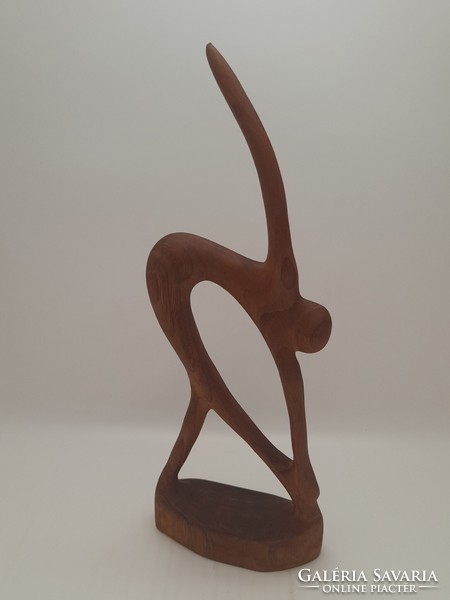 Wooden retro figure, sculpture, 31.3 cm