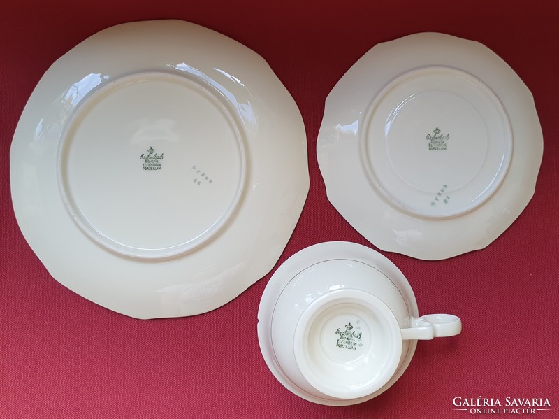 Eschenbach bavaria German porcelain coffee tea breakfast set cup saucer small plate plate