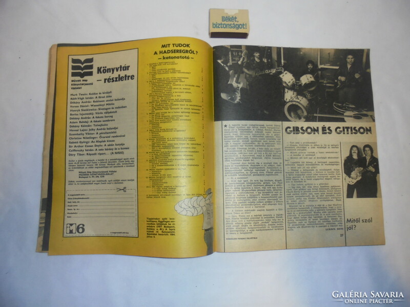 Ifjúsági Magazin 1984 június - régi újság ajándékba, születésnapra