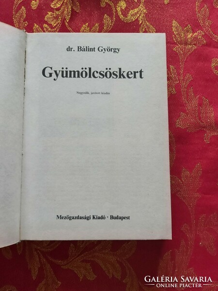Dr. Bálint György : Gyümölcsöskert