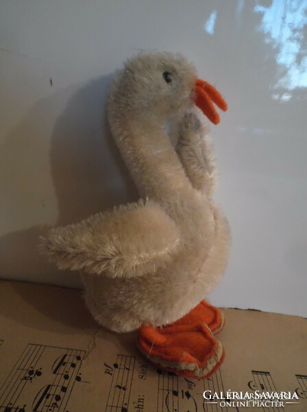 Steiff - goose - 12 x 7 x 6 cm - old - plush - - exclusive - German - flawless