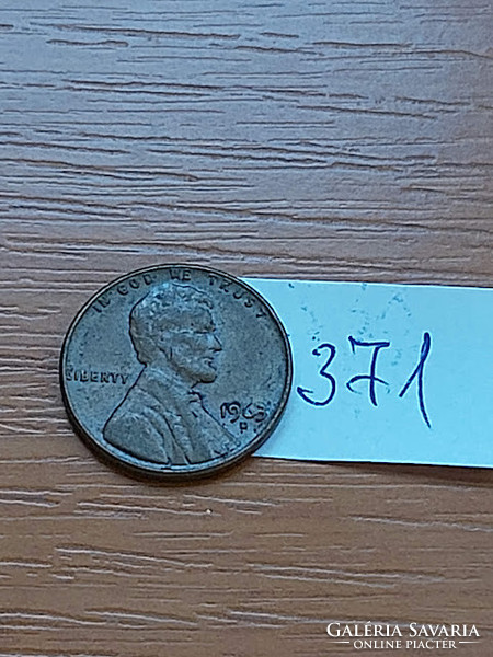 USA 1 CENT 1963 / D,  Abraham Lincoln  371