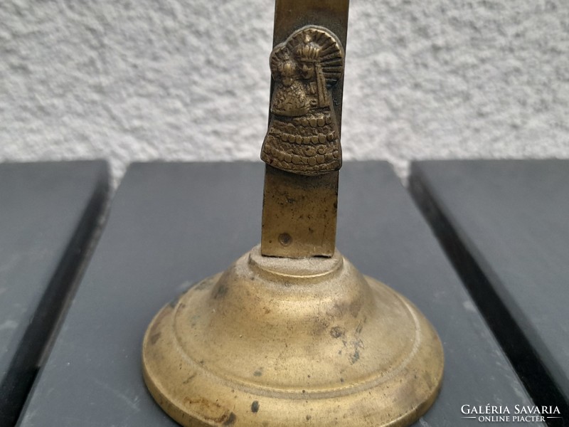 1,-Ft Antik ritka bronz kereszt 1800-as évek