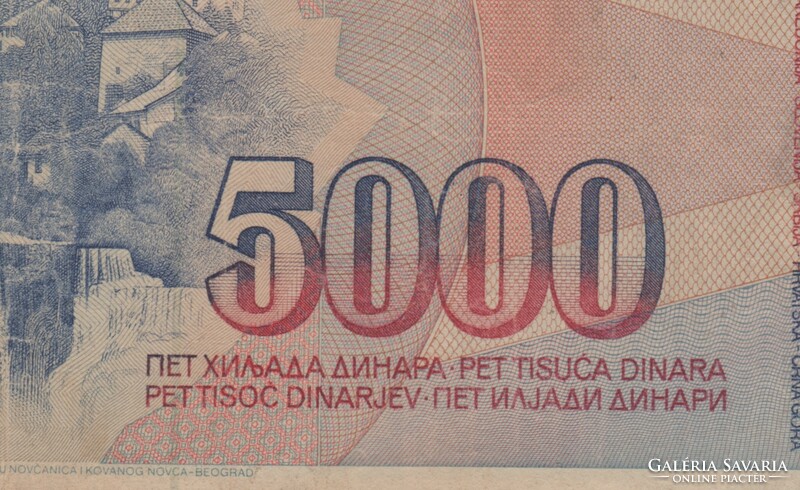 *5000 Dinara 1985 Yugoslavia*