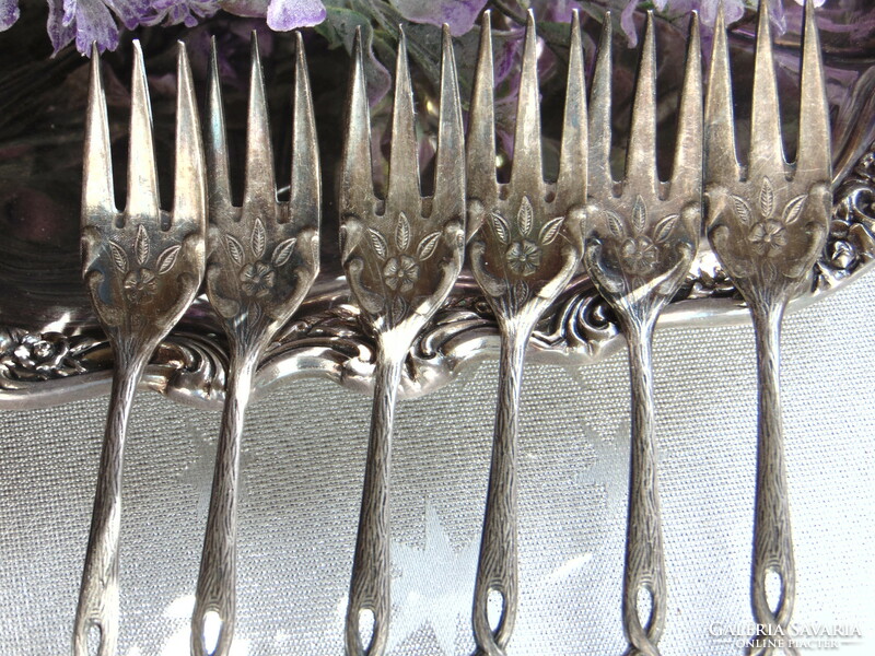 Pink cookie forks / 6 pcs