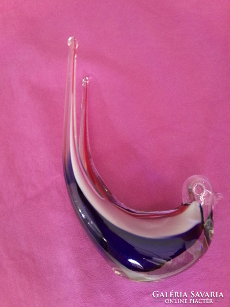 Glass swallow murano 17x13x8cm