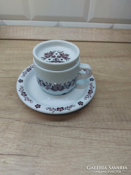 Alföldi porcelán barna magyaros mokkás szett