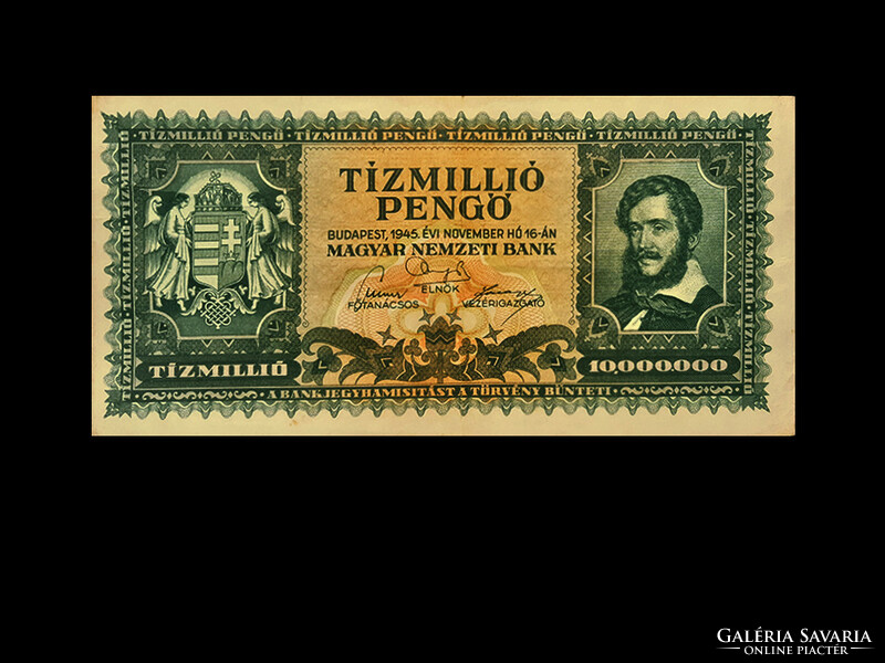 Ten million pengő - November 1945 - inflation series 12. Member!