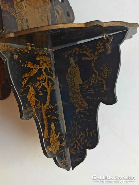 Antik japán lakk polcok párban