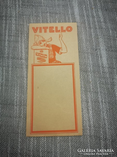 Vitello számolócédula