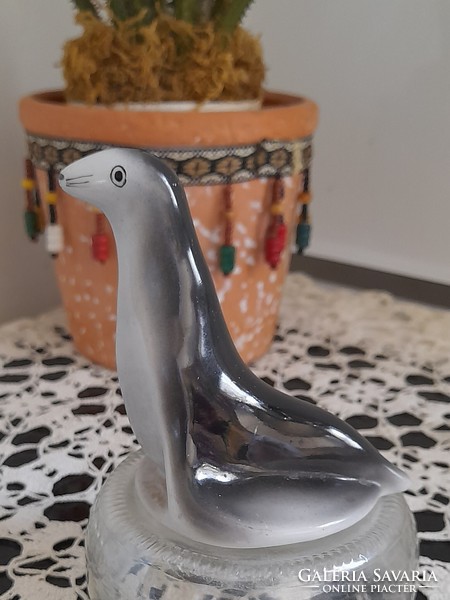 Charming porcelain figurine of a seal
