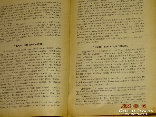 Erzsébet Komáry: cookbook of a bourgeois household economical Hungarian cuisine around 1914