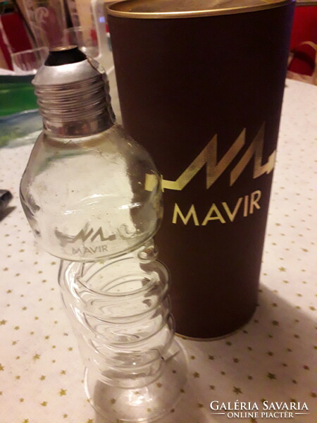Mavir special spiral beverage bottle with box. Unique 20x9 cm.