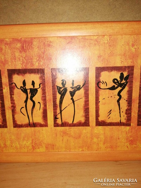 Art deco balettozókat ábrázoló falikép 39*76 cm