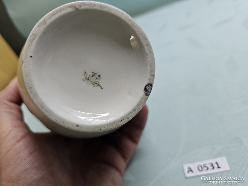 A0531 Köbánya porcelain factory flower pattern vase