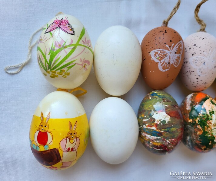 Húsvéti festett műanyag fa tojás dekoráció tojásfa kellék dísz