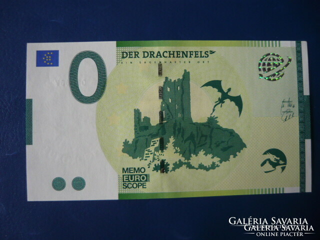 Germany 0 memo euro dragon castle! Rare commemorative paper money! Ouch!