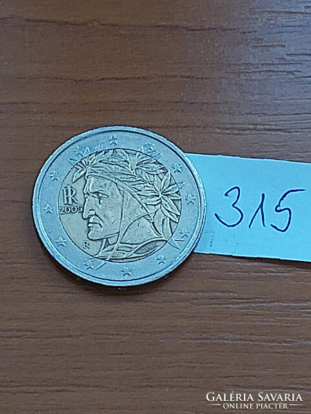 Italy 2 euro 2005 dante Alighieri 315