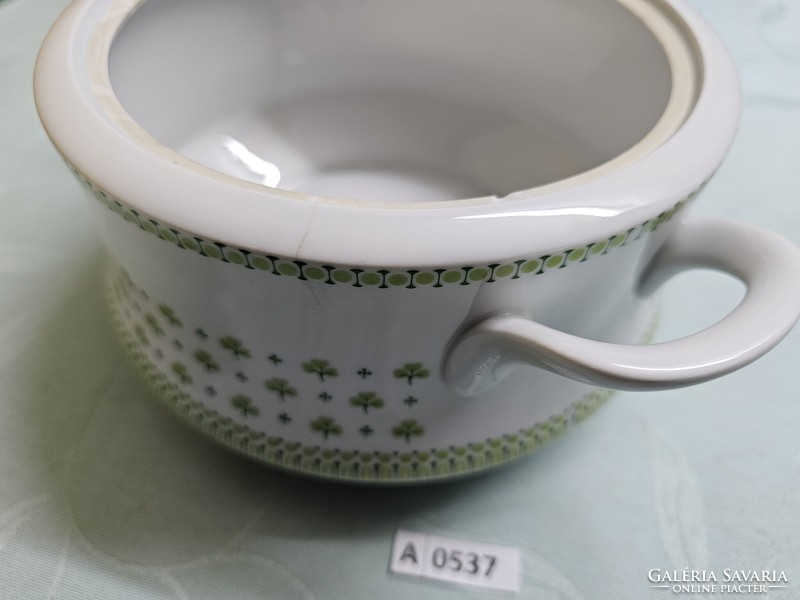 A0537 lowland parsley / clover pattern soup bowl