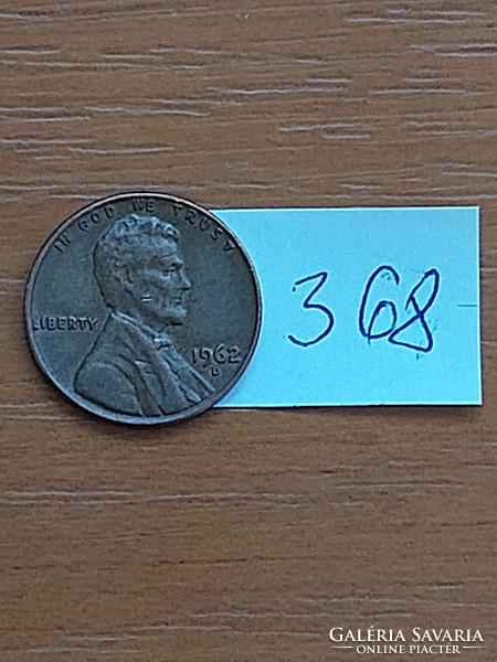 Usa 1 cent 1962 / d, abraham lincoln 368