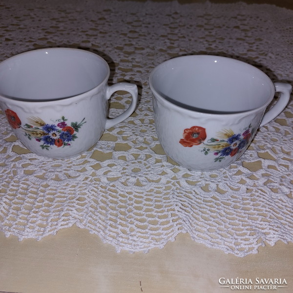 Kahla German porcelain, poppy-cornflower cup, mug