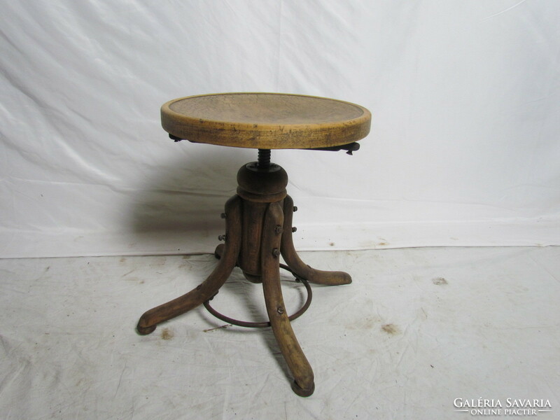 Antique thonet piano stool (polished)
