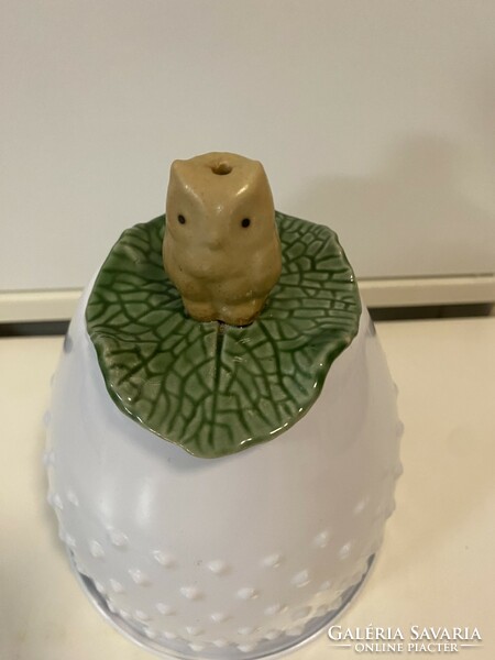 Ceramic owl 4 cm ring holder bowl (piece of an old collection)