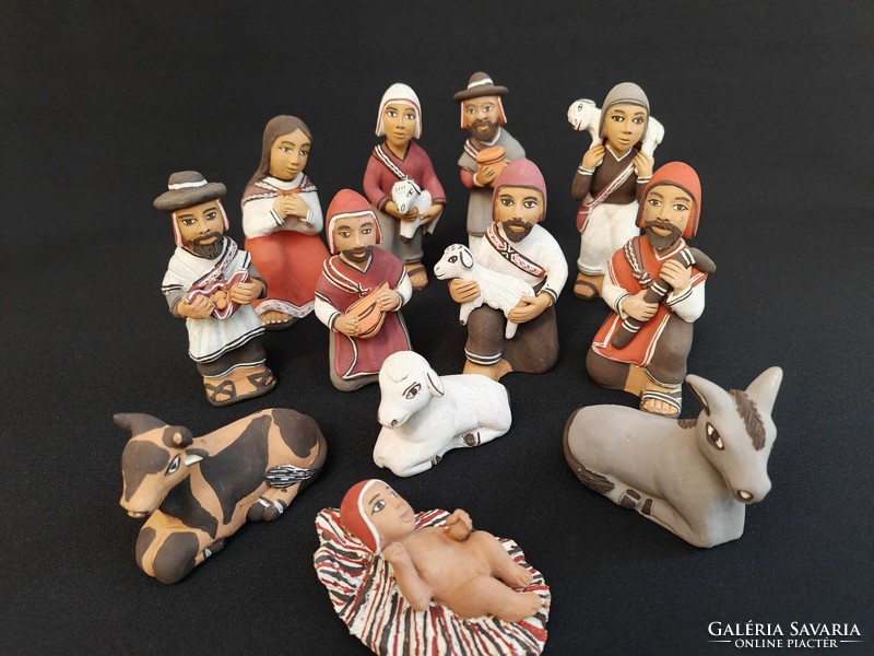 South American nativity figures.