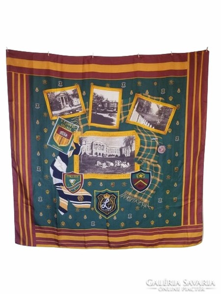 Collector's item! American university vintage souvenir scarf 110x110 cm. (6952)