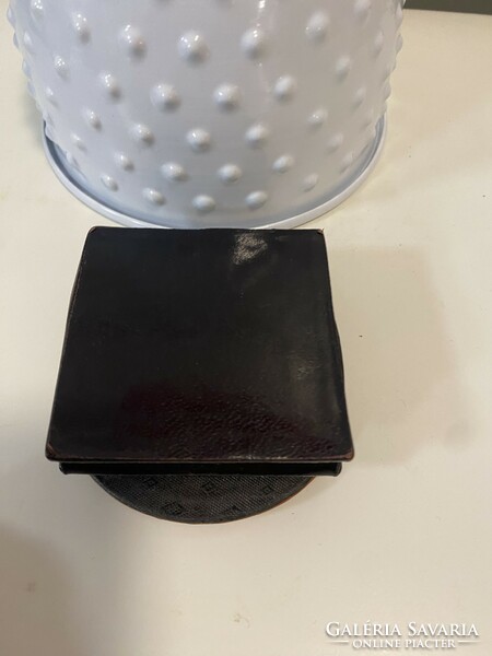 Bagoly formájú bőr pénztárca aprótartó 8x7 cm (Egy régi gyűjtemény darabja)