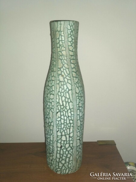 Retro, cracked glazed vase