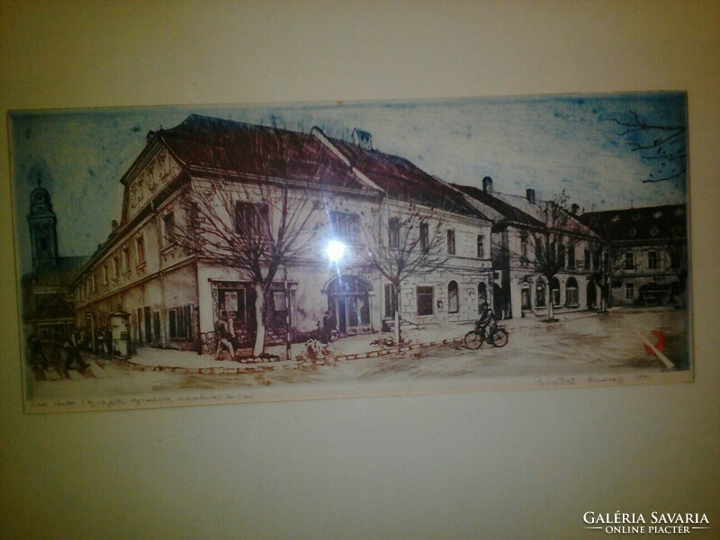 Colored etching by András Sántó