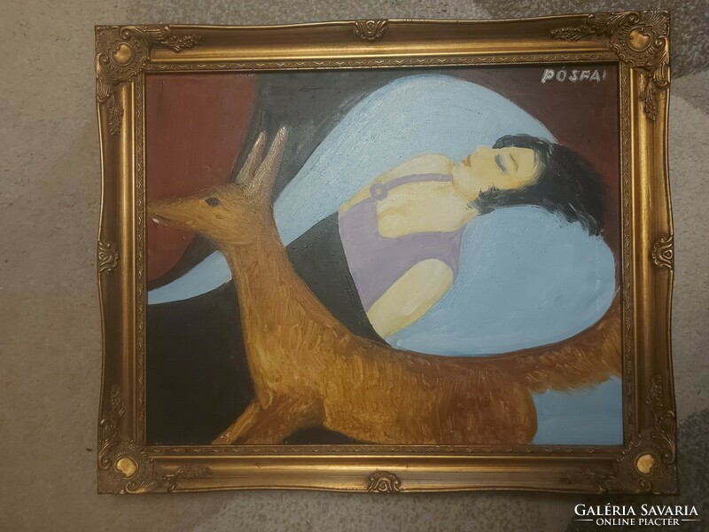 L.Kovács Júlia/Pósfai Júlia/Pósfainé, festmény, olaj, vászon, 40x50 cm
