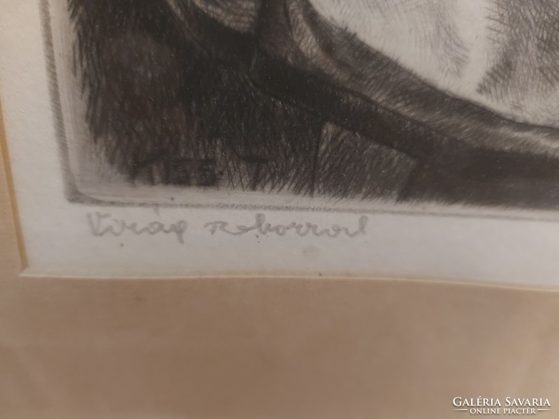 Theresa Kiss etching
