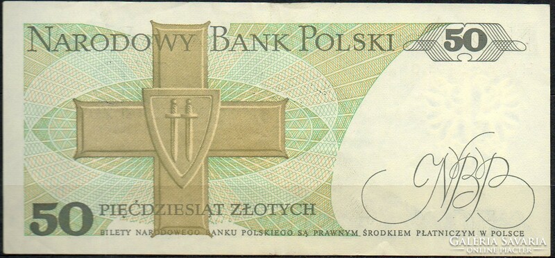 D - 112 -  Külföldi bankjegyek:  1988 Lengyelország 50 zlotych