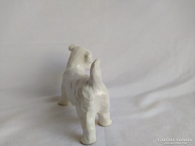 Unmarked porcelain fox figure