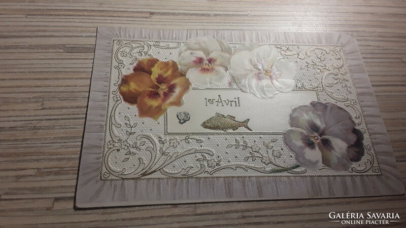 Antique embossed greeting card. From the early 1900s.