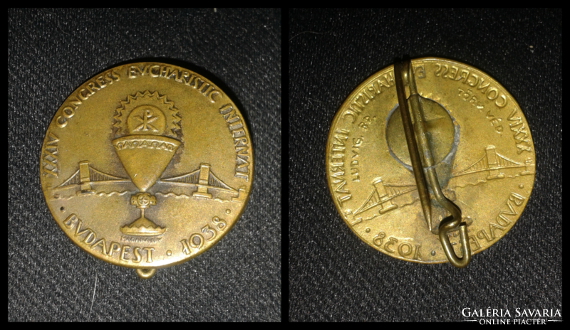 Eucharistic Congress Budapest 1938 badge