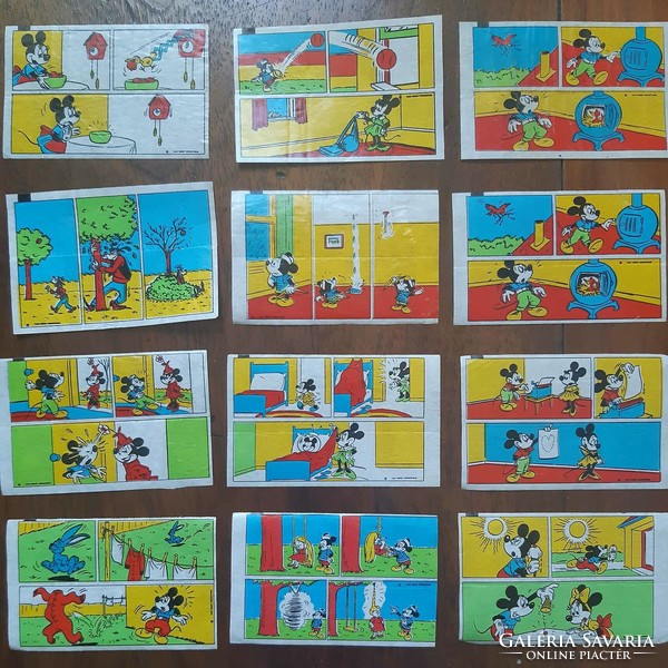 Rágógumi papír Donald Mickey egér, Plútó kutya - jó tartásfok