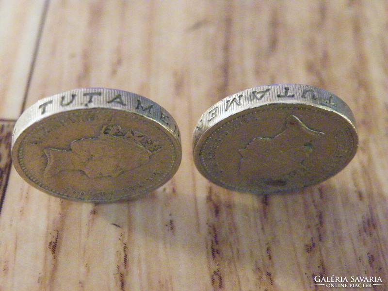 1 Font (One Pound) 1993 II. Erzsébet  érme "dekor et tutamen" verde hibás fejjel lefelé