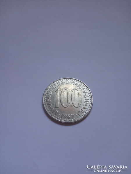 Szép 100  Dinár 1987 ( 5 )