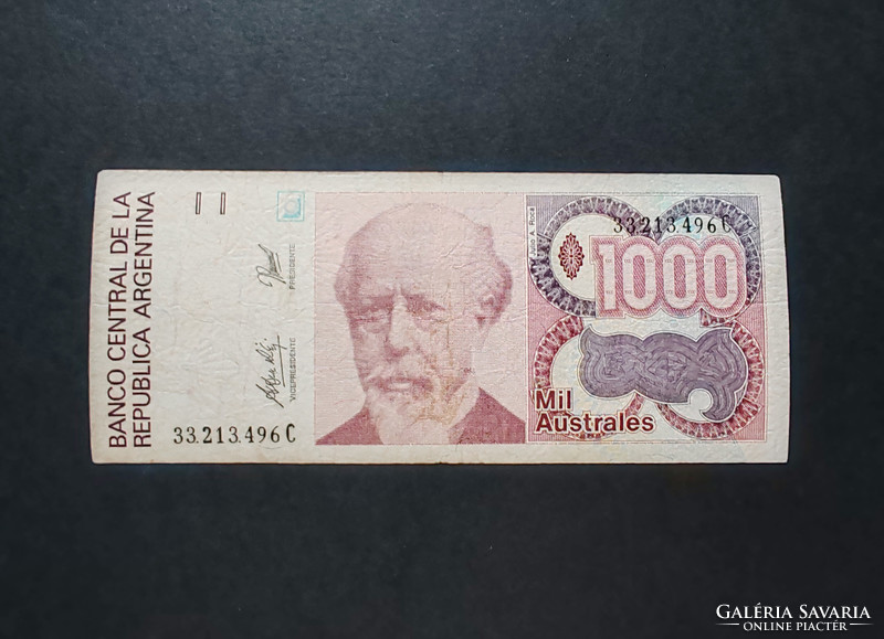 Argentina 1000 Australes 1990, F+