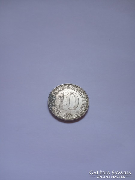 Nice 10 dinars 1987 ( 7 )