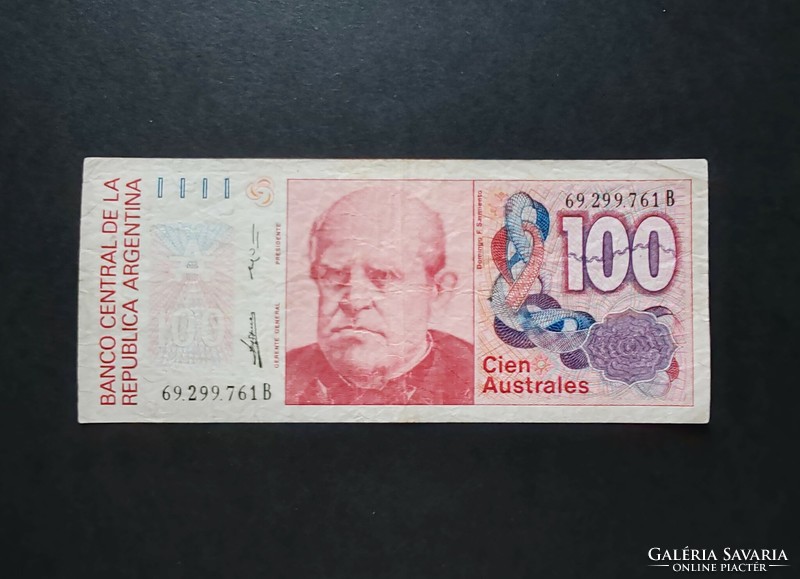 Argentina 100 Australes 1989, F+