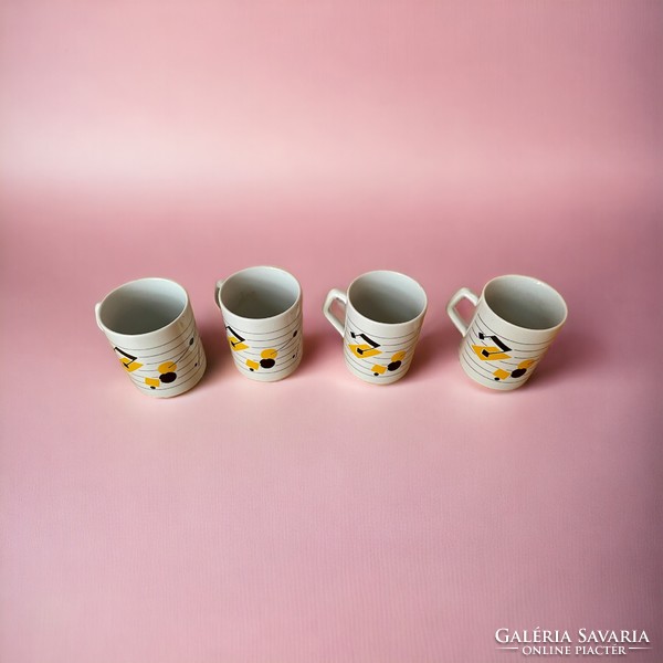 Retro, vintage Zsolnay porcelain mug set in one