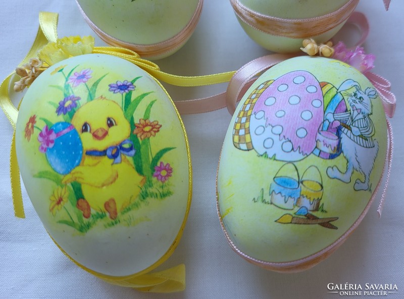 4db húsvéti tojás akasztható dekoráció dísz kellék